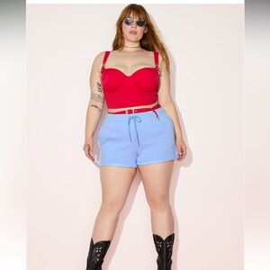 PINK Victoria’s Secret Fleece Rolled Hem Short